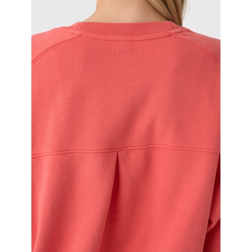 NWT Vuori Women's Sedona Seams Crew XS Bright Coral VW2068 - Picture 8 of 12